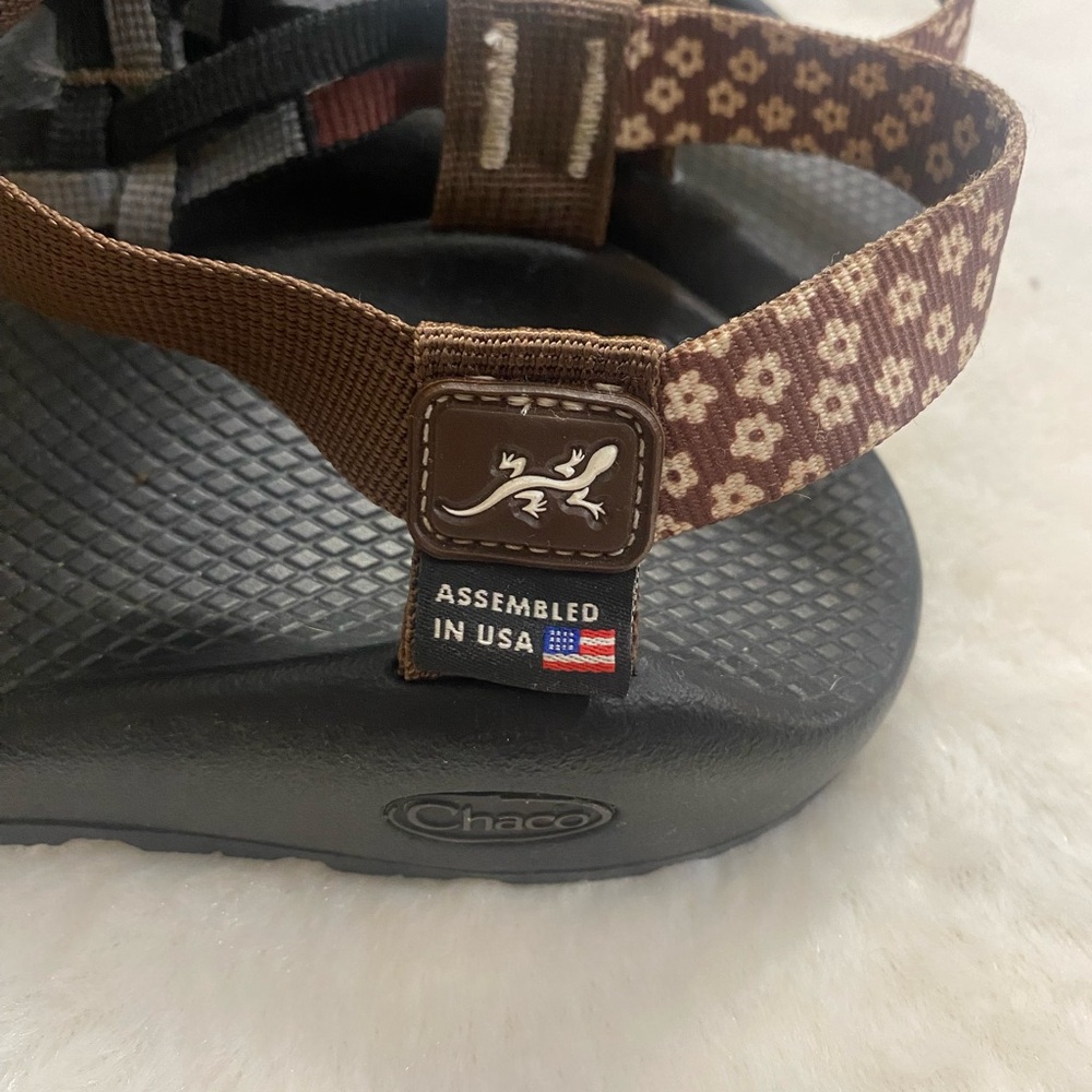 Chaco Brown and Black Patterned Sandals - Picture 3 of 8